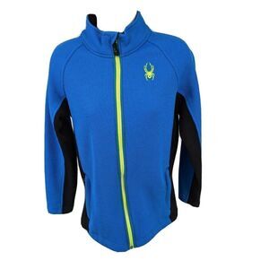 Spyder Blue Jacket Constant Full Zip Stryke Boys Youth Size Large 14/16